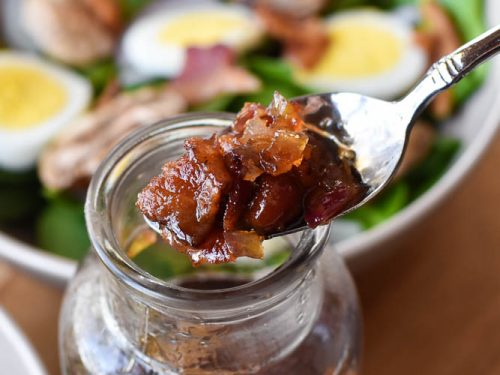 Spinach Salad with Hot Bacon Dressing